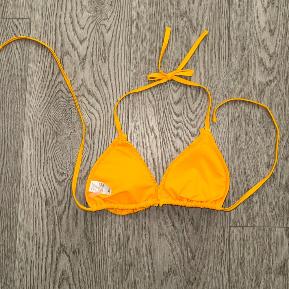 NWOT Shade & Shore Yellow Bikini Top - Picture 3 of 3